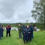 Tous de bonne humeur malgré la pluie